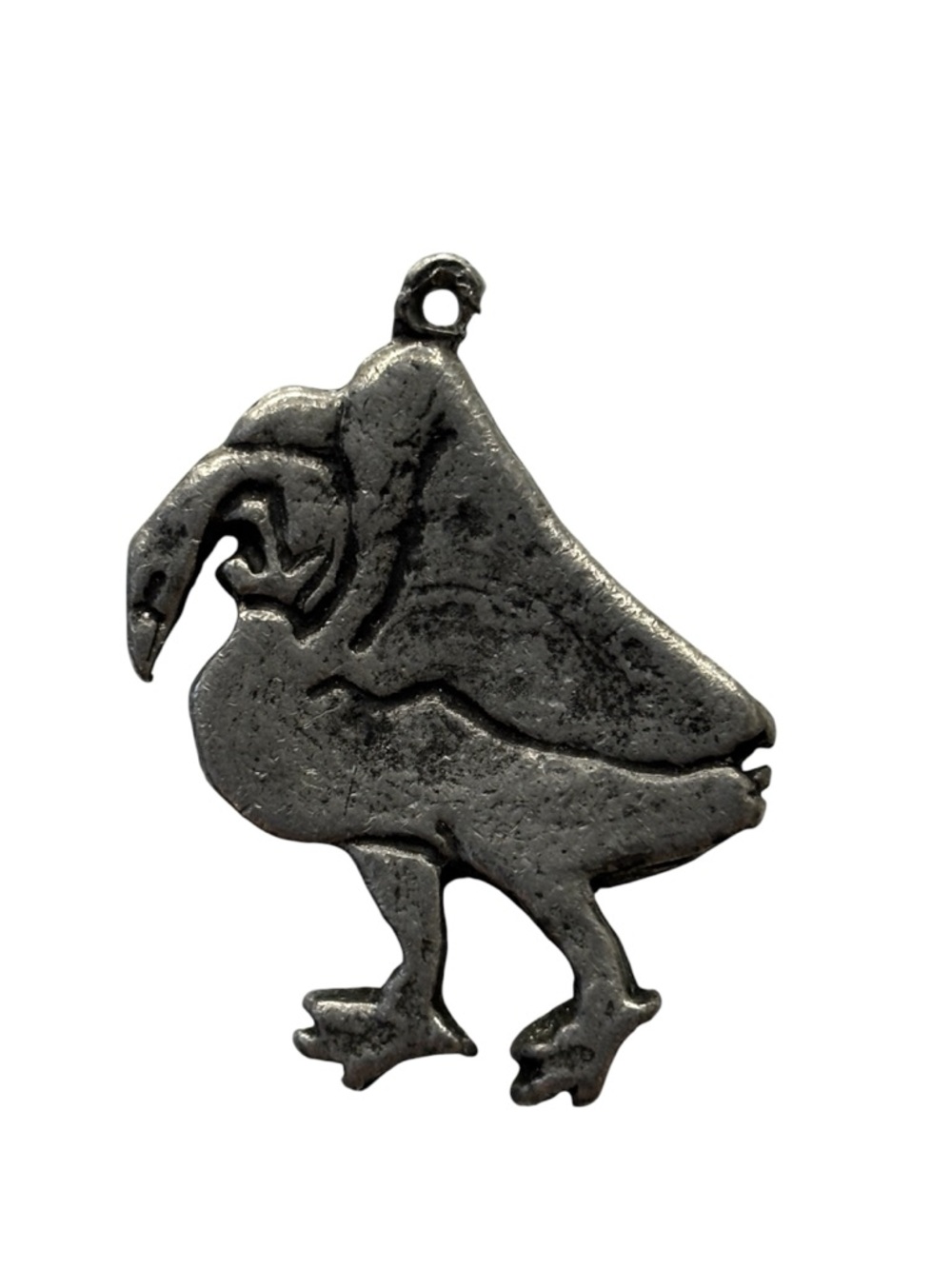 Vintage Buckingham Pewter Swan Pendant - Old Gaol Buckinghamshire England 90s